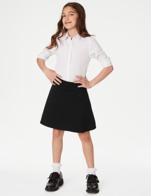 M&S Girls Girl's Jersey School Skort (2-18 Yrs) - 2-3 Y - Black, Black