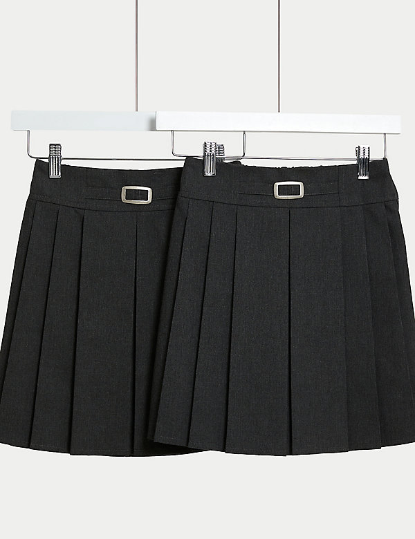 2pk Girls' Permanent Pleats School Skirts (2-18 Yrs) - US