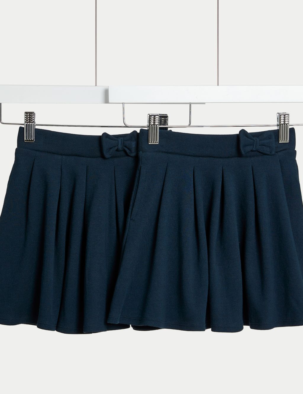 2pk Girls' Jersey Bow School Skirts (2-14 Yrs) image 1
