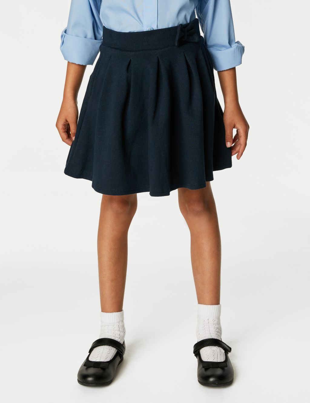2pk Girls' Jersey Bow School Skirts (2-14 Yrs) image 4