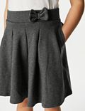 2pk Girls' Jersey Bow School Skirts (2-14 Yrs)