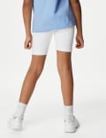 2pk Girls' Cotton with Stretch School Shorts (2-16 Yrs)