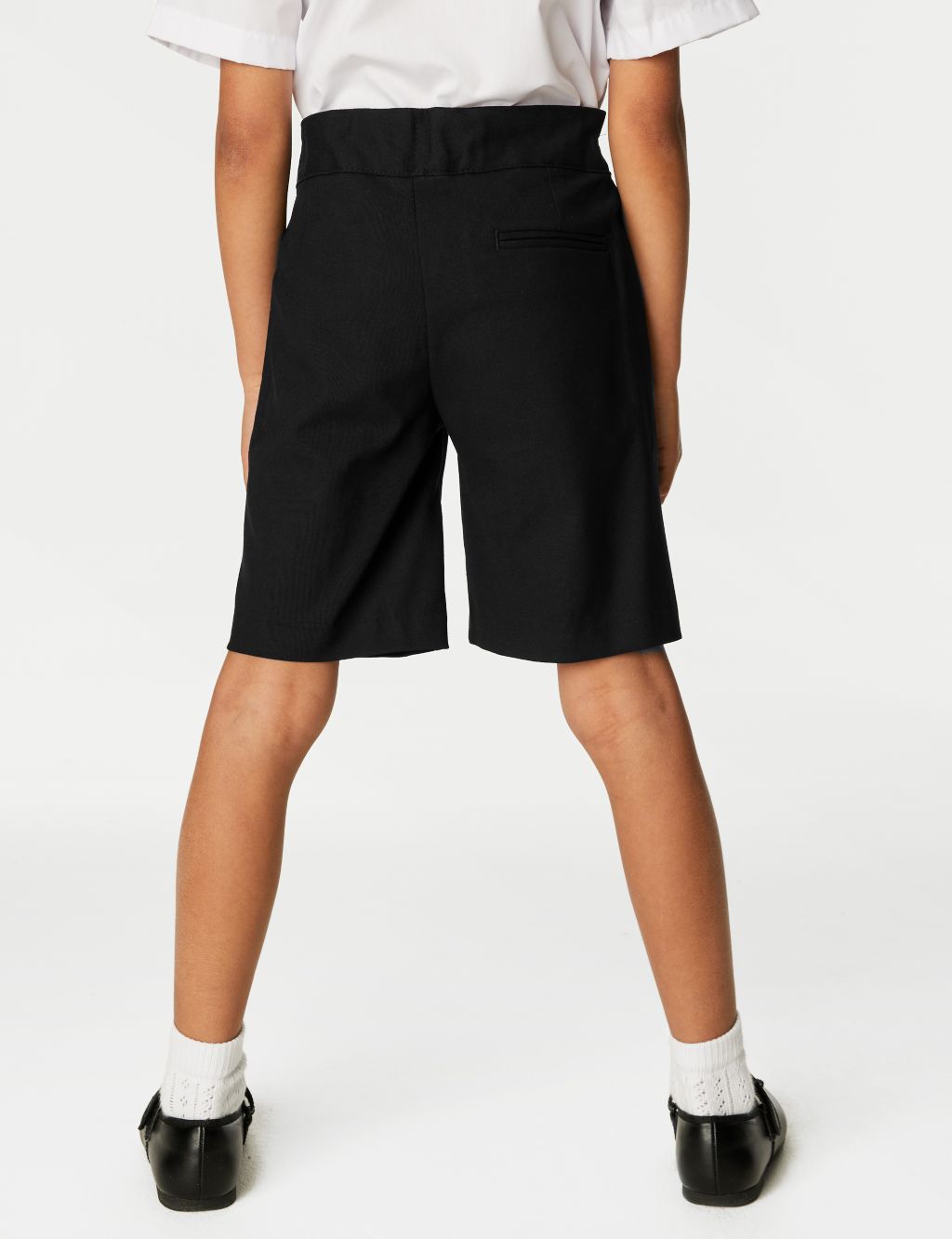 Girls' Button Front School Shorts (2-16 Yrs) image 4