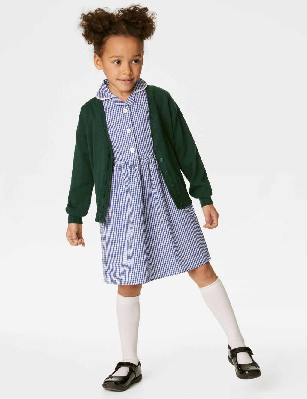 2pk Girls' Pure Cotton School Cardigan (3-18 Yrs) image 2