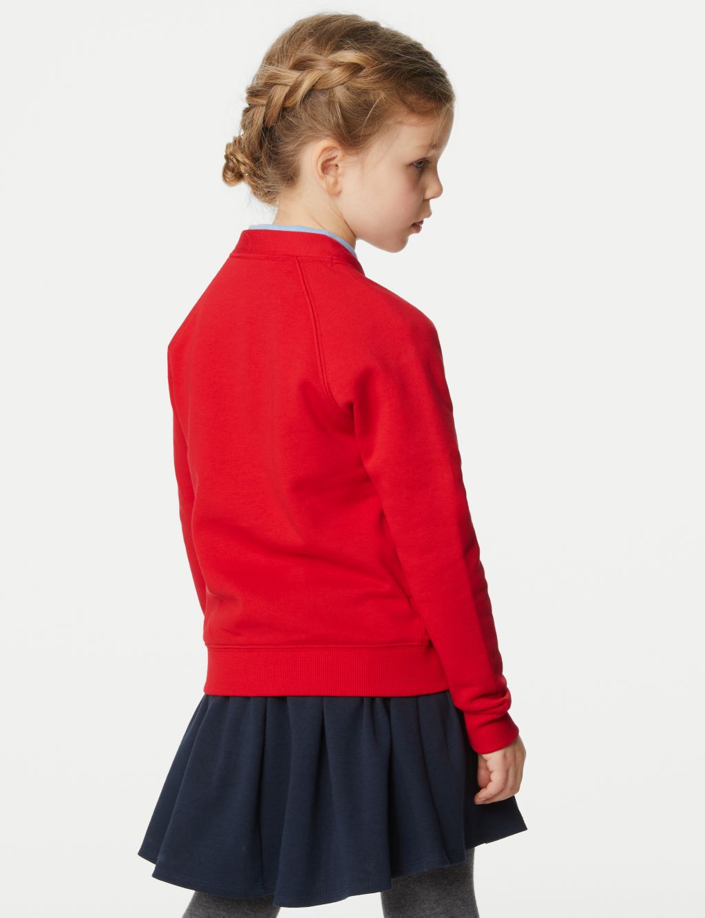 Girls' Cotton Rich StayNew™ School Cardigan (2-18 Yrs) image 5