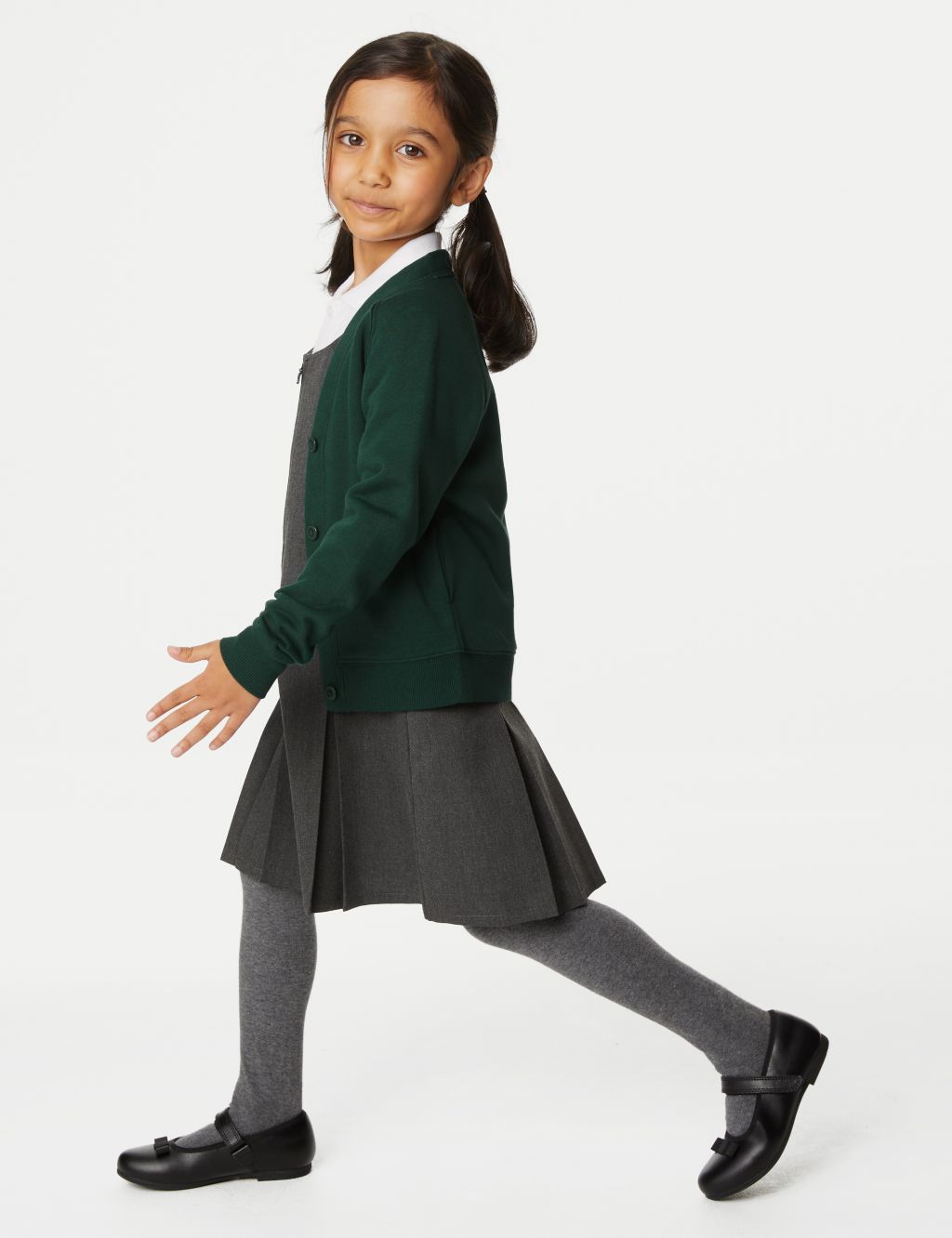 Girls' Cotton Rich StayNew™ School Cardigan (2-18 Yrs) image 3