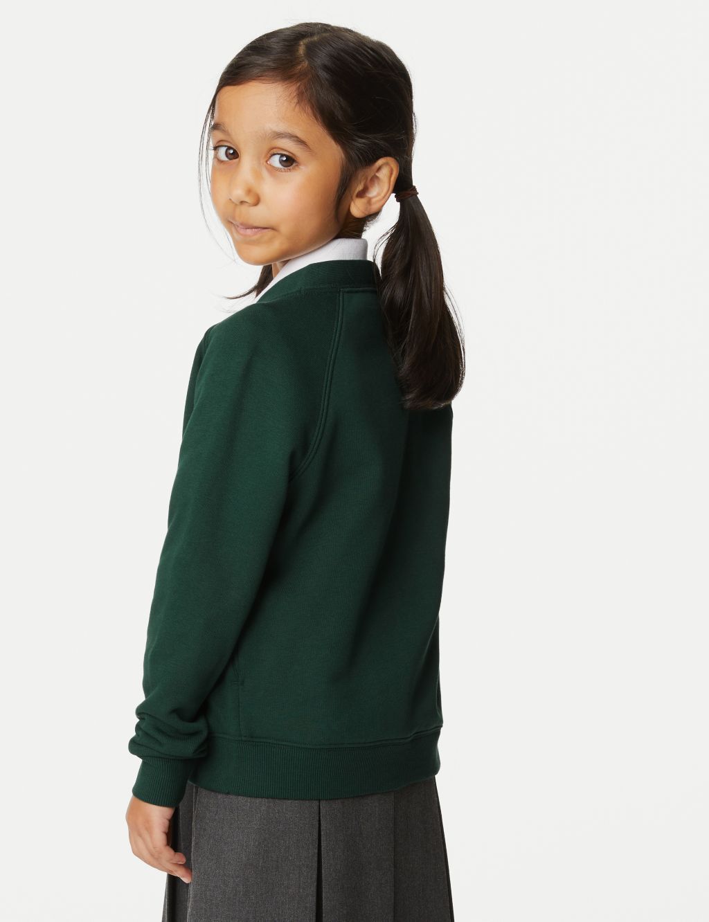 Girls' Cotton Rich StayNew™ School Cardigan (2-18 Yrs) image 4