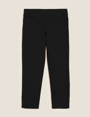 

Girls M&S Collection Girls' Slim Leg Jersey School Trousers (2-18 Yrs) - Black, Black
