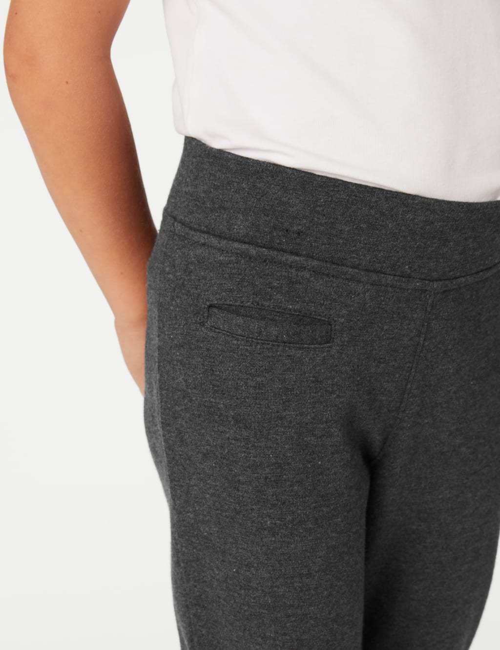 Girls' Skinny Leg Jersey School Trousers (2-18 Yrs) image 4