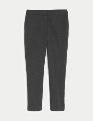 Pantalon fille coupe super skinny, idéal pour l'école - Grey