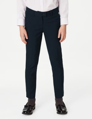 2pk Girls' Skinny Leg School Trousers 