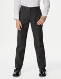 Girls' Slim Leg Additional Length School Trousers (2-18 Yrs)