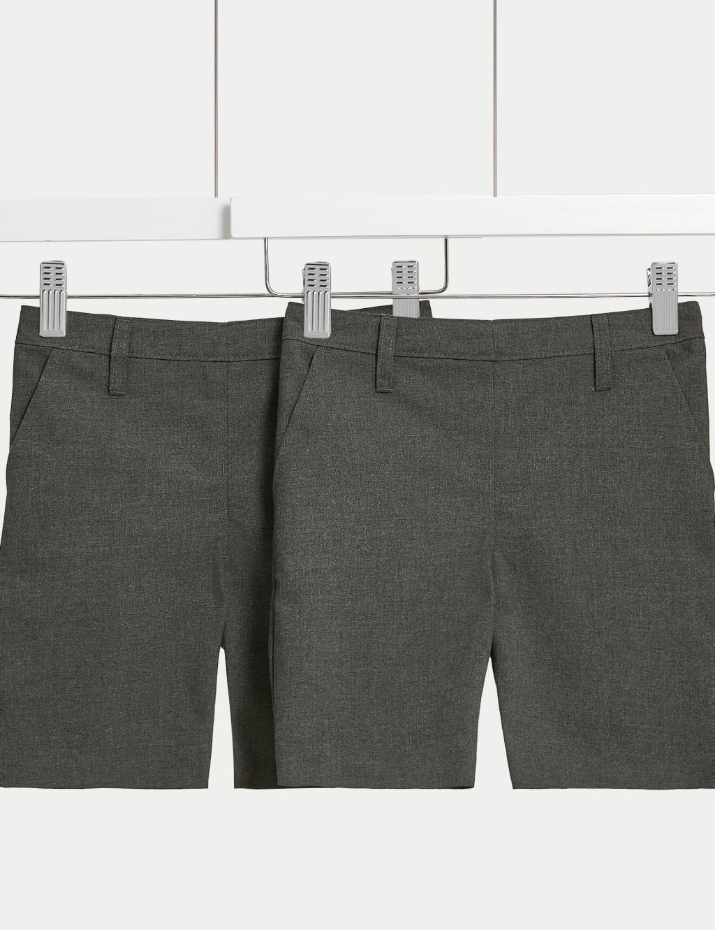 School 2pk Girls' Slim Leg Shorts (2-16 Yrs) image 1
