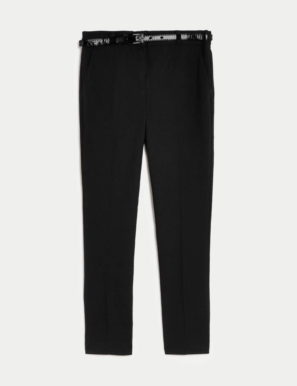 Girls' Super Skinny Belted School Trousers (2-18 Yrs) image 2