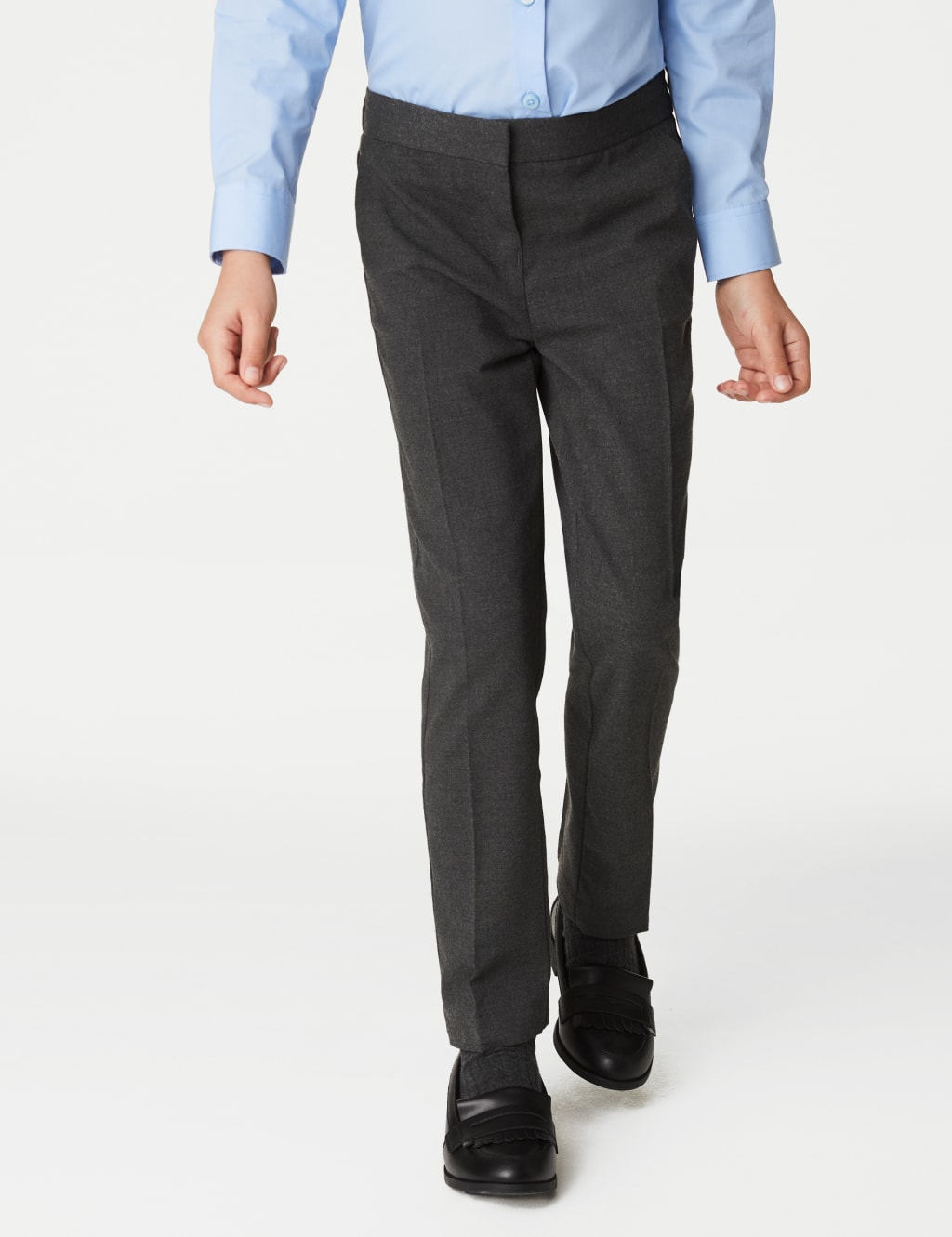 Grey School Trousers M&S