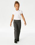 Ζέρσεϊ σχολικό παντελόνι με φιόγκο για κορίτσια (2-14 ετών)