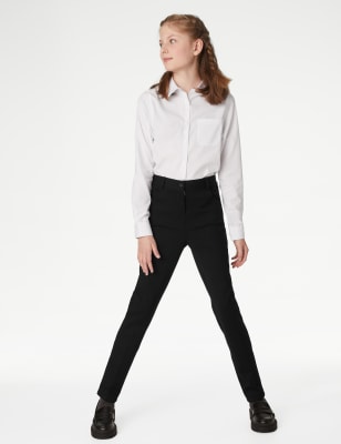 White fitted hot sale trousers ladies