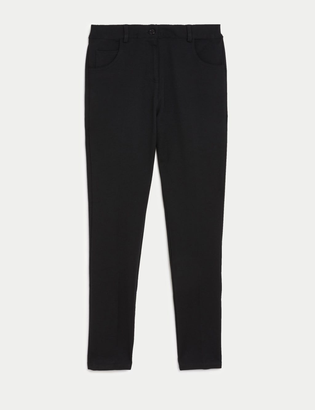 Girls' Skinny Leg Jersey School Trousers (9-18 Yrs) image 2