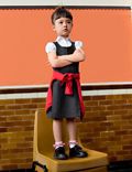 Σχολικό αμάνικο φόρεμα-σαλοπέτα με πιέτες για κορίτσια, σετ των 2 (2-12 ετών)