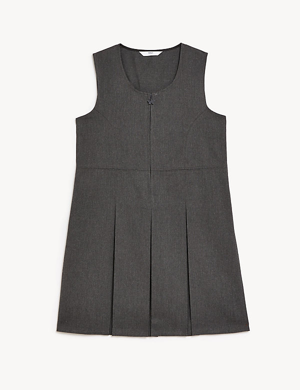 Girls' Plus Fit Pleated School Pinafore (2-12 Yrs) - CO