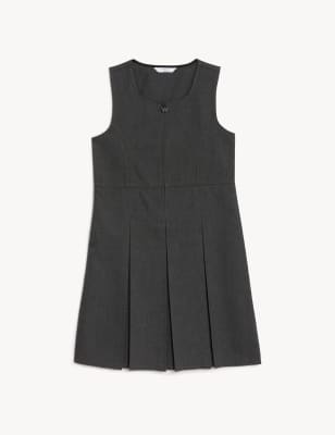 m&s grey school pinafore