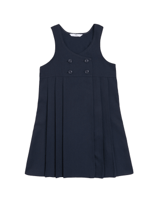 

Girls M&S Collection Girls' Permanent Pleats School Pinafore (2-12 Yrs) - Navy, Navy