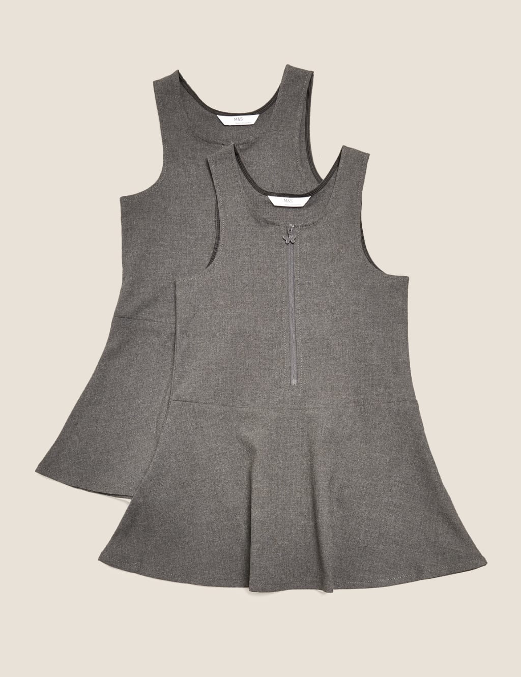 2pk Girls' Regular Skater School Pinafores (2-12 Yrs) image 2