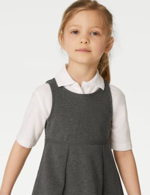 2pk Girls' Cotton School Pinafores (212 Yrs) M&S IL