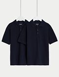 2er-Pack Unisex-Poloshirts aus reiner Baumwolle für die Schule (2–18 Jahre)