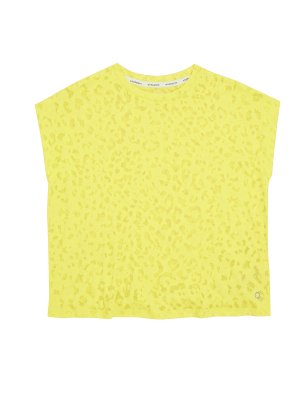 

GOODMOVE Top con algodón y estampado animal (6-16 años) - Yellow Mix, Yellow Mix