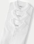 3pk Unisex Pure Cotton School Polo Shirts (2-16 Yrs)