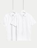 2pk Boys' Stain Resist School Polo Shirts (2-16 Yrs)