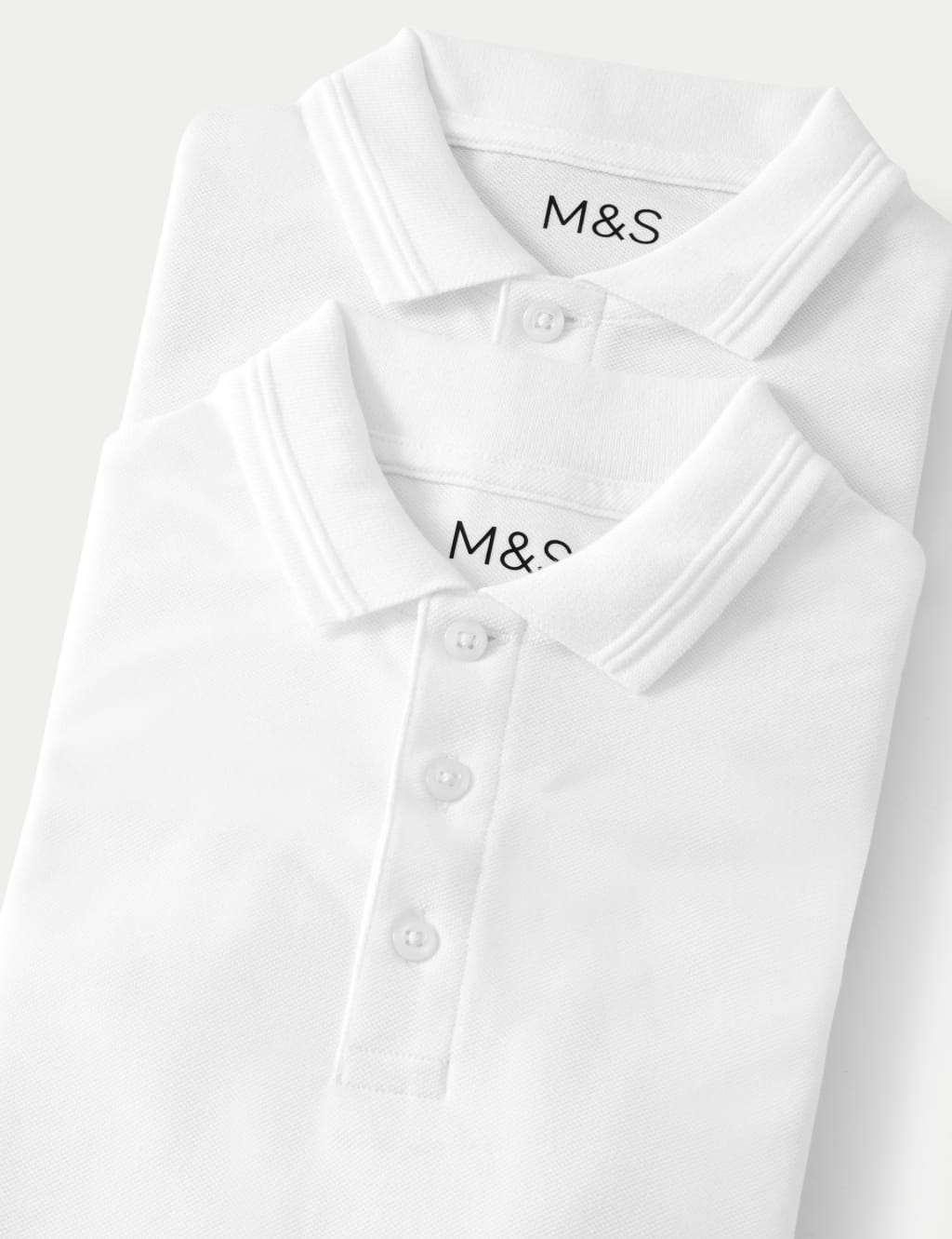 2pk Boys' Slim Fit School Polo Shirts (2-16 Yrs) image 4