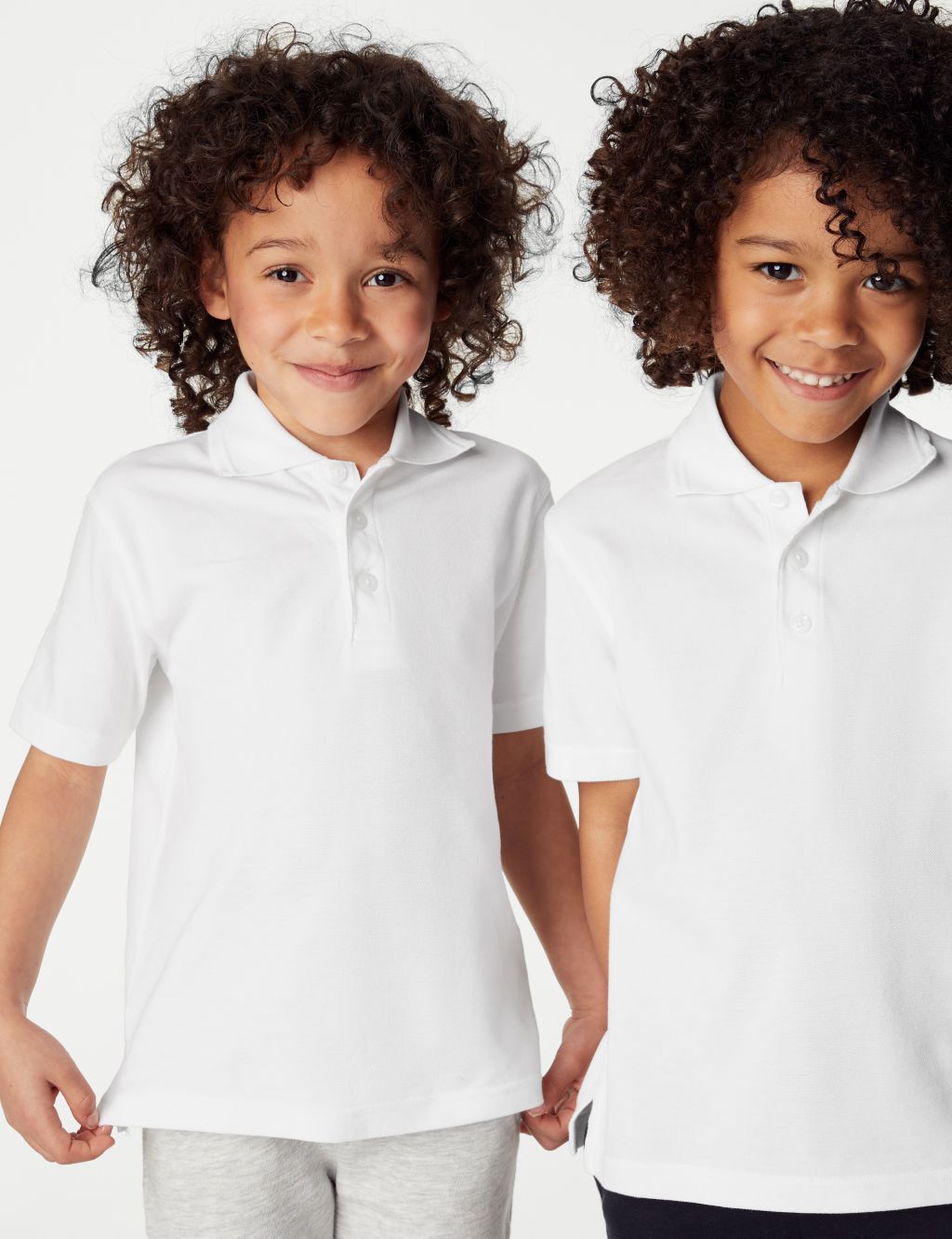 2 Pack Unisex Skin Kind™ School Polo Shirts (2-16 Yrs) image 3