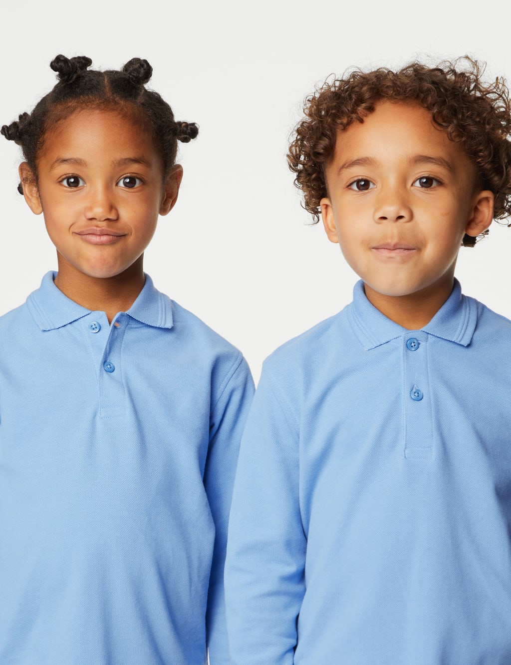 2pk Unisex Pure Cotton School Polo Shirts (2-18 Yrs) image 1