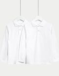 School 2pk Unisex Pure Cotton Polo Shirts (2-18 Yrs)