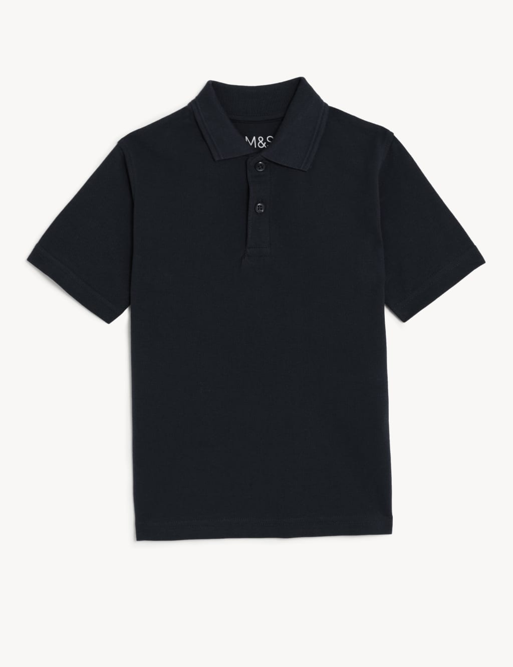 Unisex Pure Cotton School Polo Shirt (2-18 Yrs) image 2