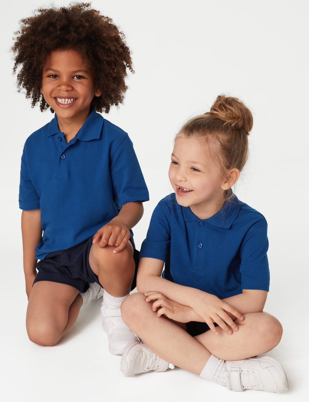 Long sleeve blue clearance polo shirts school