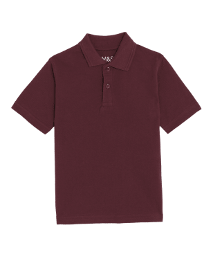 

M&S Collection Polo 100% algodón (2-18 años) - Burgundy, Burgundy