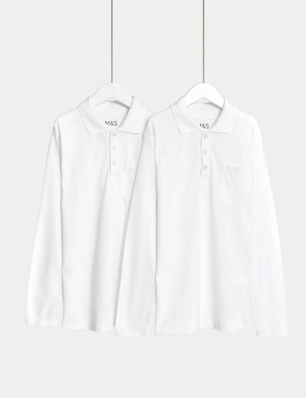 Pure Cotton Easy Dressing StayNew™ Polo Shirts (3-18 Yrs)