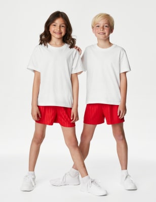 

Unisex,Boys,Girls M&S Collection 5pk Pure Cotton T-Shirts (2-16 Yrs) - White, White