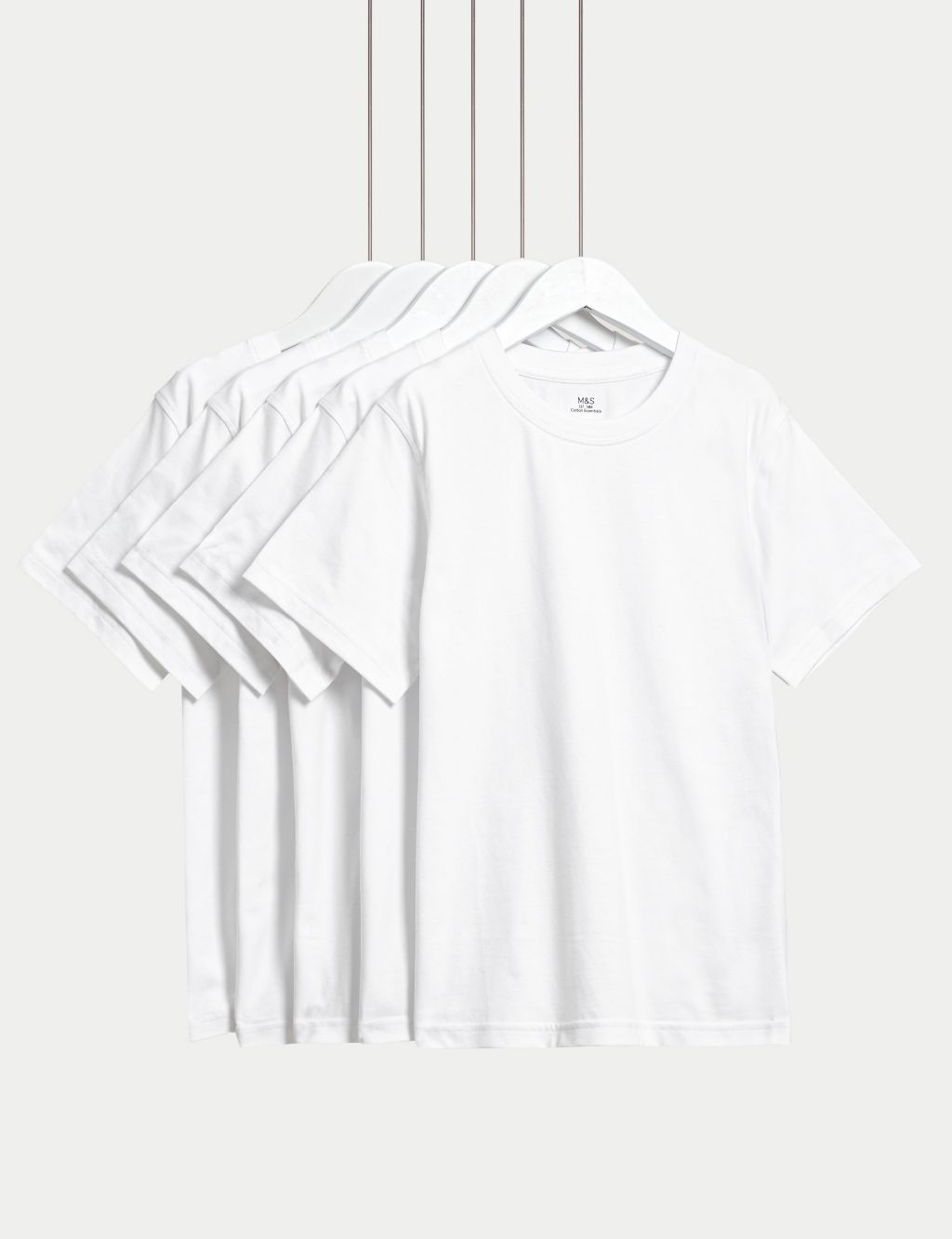5pk Pure Cotton T-Shirts (2-16 Yrs) image 2