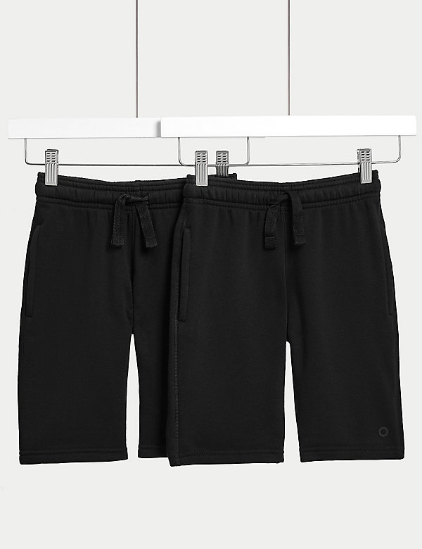 Pack de 2 pantalones cortos escolares unisex deportivos (2-16&nbsp;años) - ES