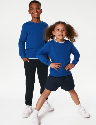 Goodmove Unisex School Sweatshirt (3-16 Yrs) - 6-7 Y - Royal Blue, Royal Blue,Bottle Green,Red,Navy,