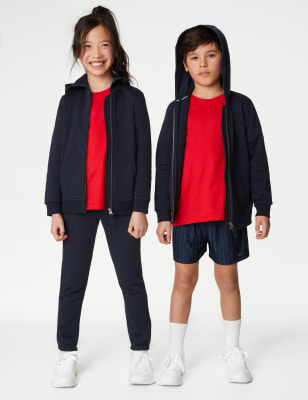 Marks And Spencer Unisex,Boys,Girls M&S Collection Unisex Hooded School Sweatshirt (2-16 Yrs) - Navy, Navy