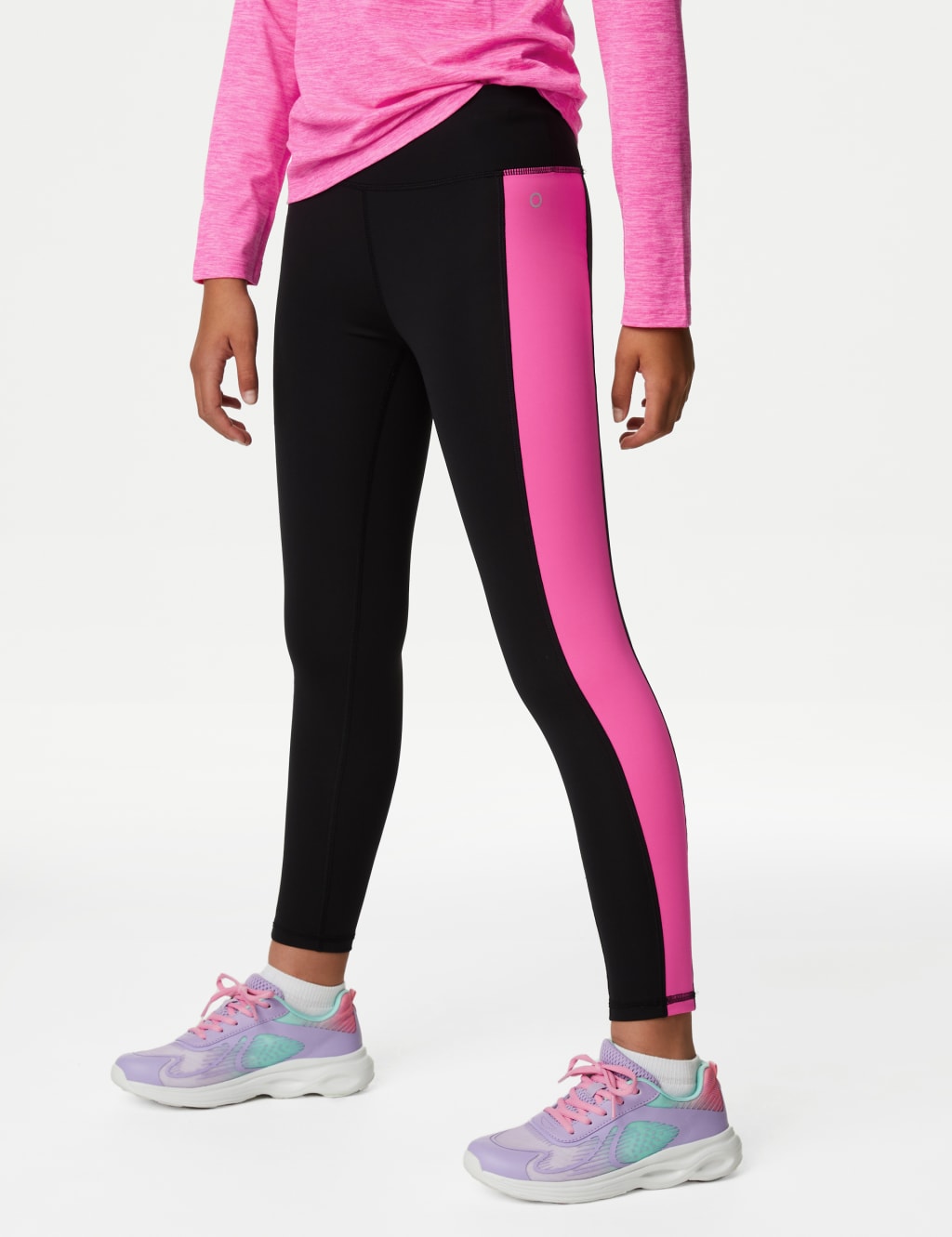 Colour Block Sports Leggings (6-16 Yrs) image 3