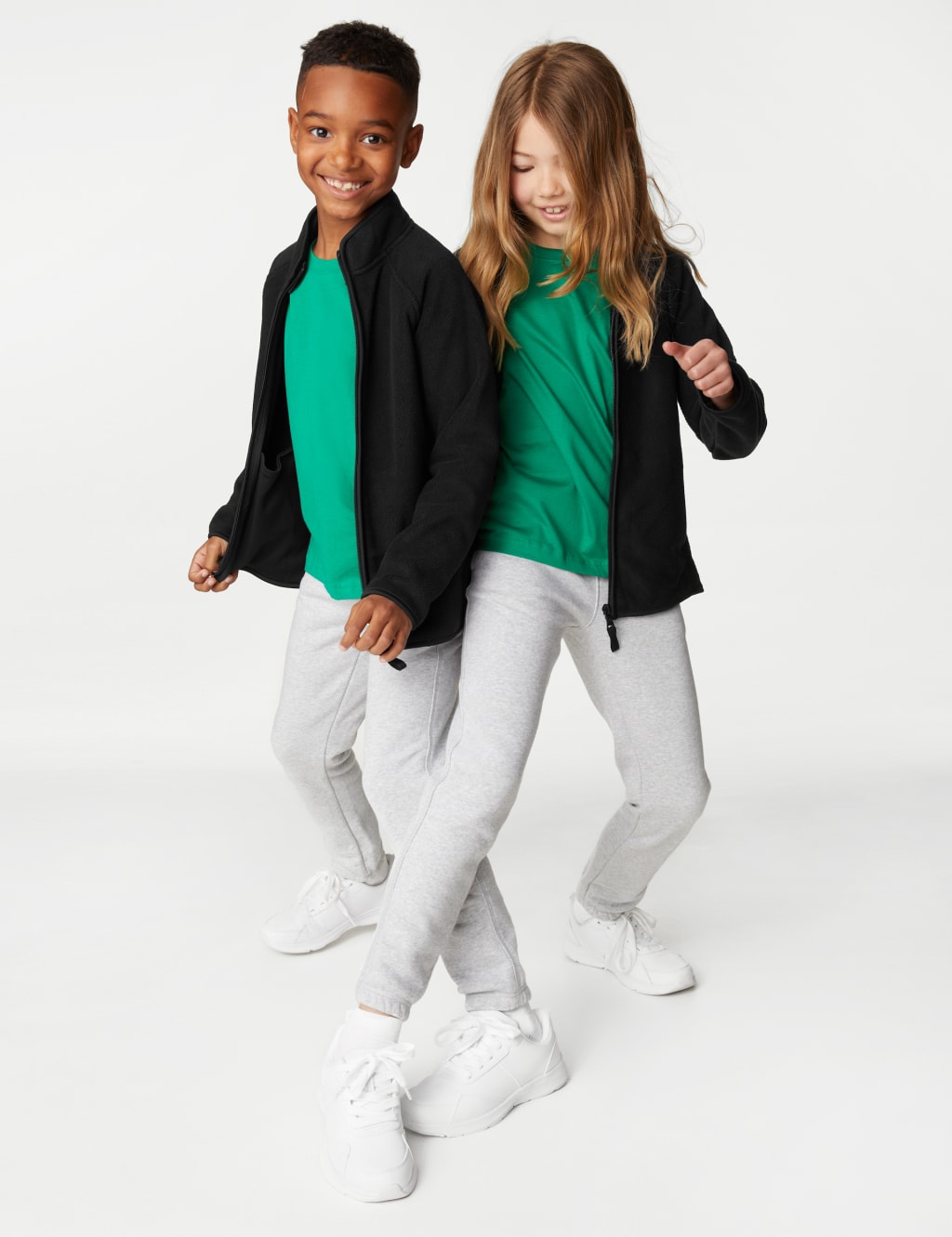 Girls Cotton Black Jacket