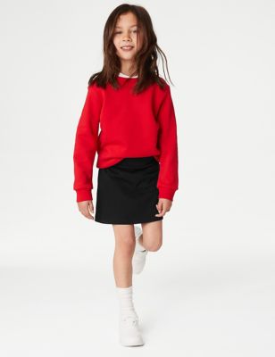 Marks And Spencer Girls M&S Collection Girls' Cotton with Stretch Sports School Skorts (2-16 Yrs) - Black