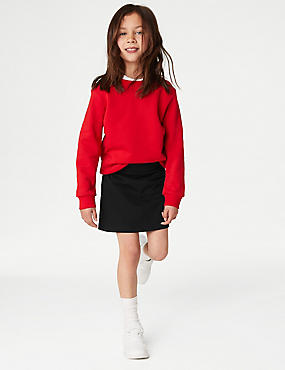 Dívčí školní sukňové šortky z&nbsp;bavlny se strečem (2–16&nbsp;let)