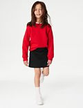 Σχολική φούστα-σορτς για κορίτσια από ελαστικό βαμβάκι (2-16 ετών)
